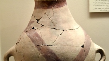 Decorated Pottery Jar from Abu Hamid