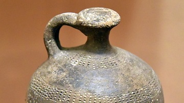 Black Pottery Juglet from Jordan