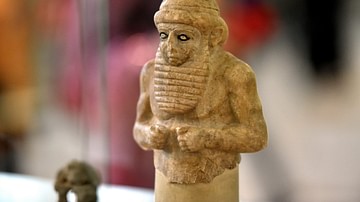 Bust of a Priest from Uruk at the Iraq Museum