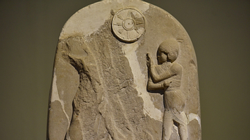 Stele of Dadusha at the Iraq Museum (detail)