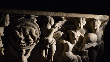 Cherub Detail from Paleochristian Sarcophagus