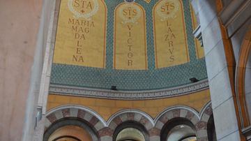 Detail of the Ceiling of Notre Dame La Major, Marseille