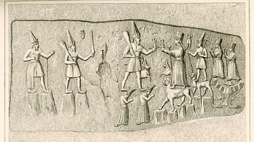 Yazilikaya Engraving with Hittite Gods