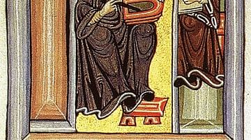 Illustration of Hildegard of Bingen from Scivias