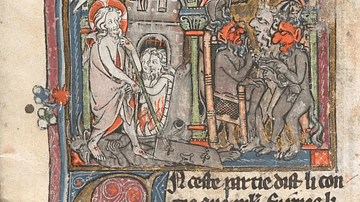 Devils Plotting the Birth of Merlin, Vulgate Cycle