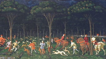Hunt in the Forest by Paolo Uccello
