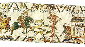 Harold Godwinson on a Hunt, Bayeux Tapestry