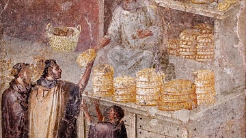 Sale of Bread Fresco, Pompeii