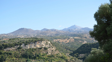 View of Mount Ida from Eleutherna, Crete