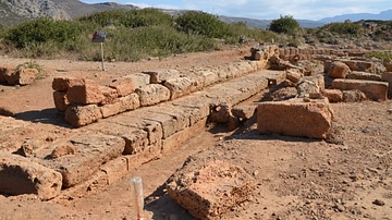 Harbour Quay with Mooring Stones at Phalasarna, Crete