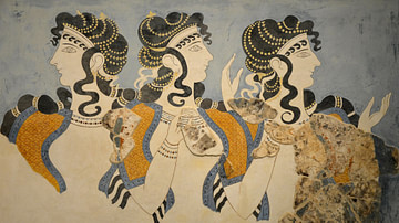 Minoan 'Ladies in Blue' Fresco