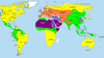 Map of the World in 1000 BCE