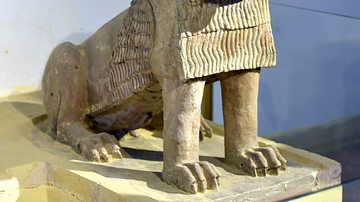 Terracotta Lion from Tell Harmal