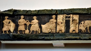 Sumerians Milking Scene from Tell al-'Ubaid