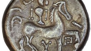 Celtic Coin Depicting Horse & Rider