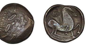 Celtic Coin with Abstract Horse
