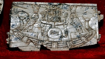 Ivory Panel with an Egyptian Religious Scene from Nimrud