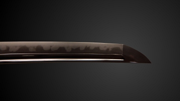 Hamon of a Samurai Katana Blade