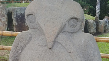 Megalithic Funerary Statue at Mesita B