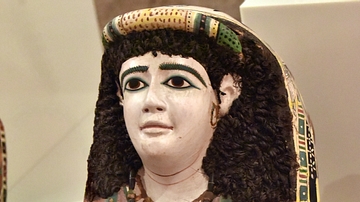Stucco Mummy Mask of a Woman