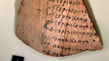 Ostracon with Mathematical Text