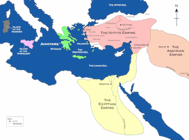 Map of the Hittite Empire and Surrounding States