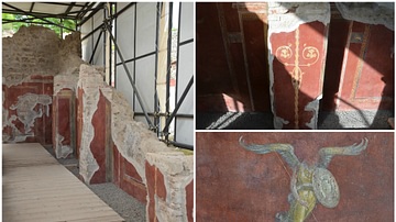 The School of Gladiators in Pompeii after Restoration