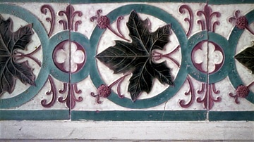 Art Nouveau Portuguese Ceramic Tile