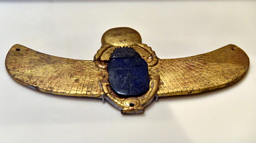 Gold Winged Scarab