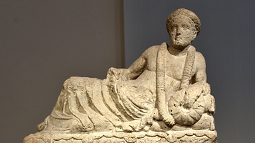 Cinerary Urn Portraying the Murder of Troilus