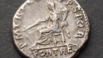 Silver Denarius of Trajan (Reverse Side)