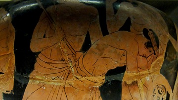 Red-figure Stamnos Depicting Philoctetes