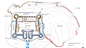 Plan of Harlech Castle