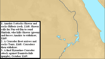 Fourth Crusader Invasion of Egypt, 1168-1169 CE