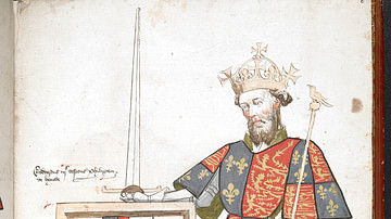 Drawing of Edward III of England