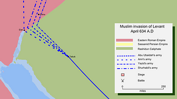 Muslim Invasion of the Levant, 634 CE