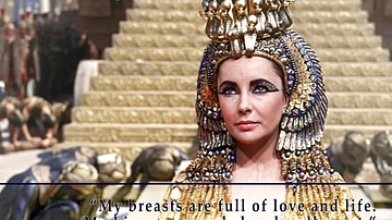 Elizabeth Taylor as Cleopatra VII