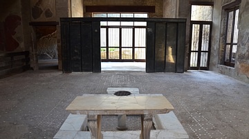 The Atrium of the House of the Wooden Screen, Herculaneum