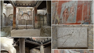 The so-called College of the Augustales in Herculaneum