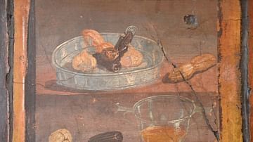 Still Life Fresco from the House of the Deer in Herculaneum