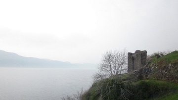 Urquhart Castle Tower on Loch Ness