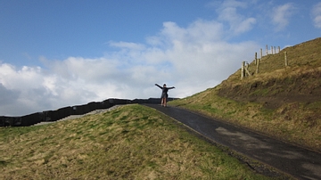 Visitor to Cliffs of Moher, Ireland