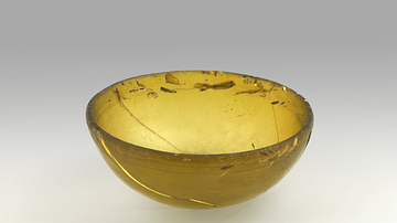 Levantine Amber Glass Wine Cup