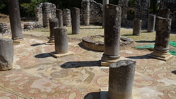 Baptistery in Butrint, Albania