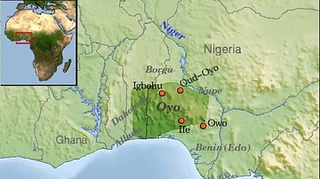 Map of Oyo Empire