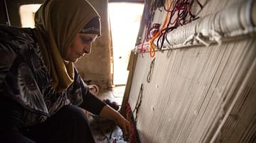 Woman Weaving, Lebanon