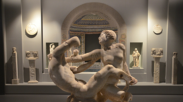Statue Group of Satyr and Hermaphrodite