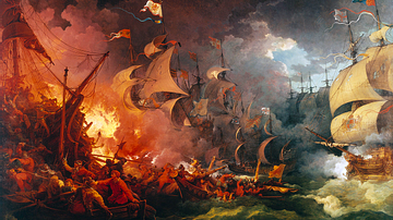 Fireships Ravage the Spanish Armada