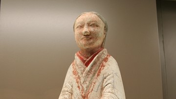 A Chinese Servant Statue
