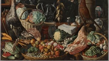 Kitchen Still-life by Joachim Beuckelaer